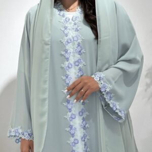 Lavender Bloom Abaya