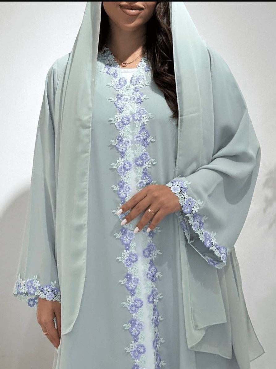 Lavender Bloom Abaya